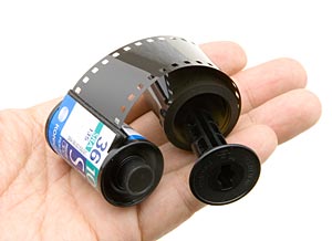 取り出したフィルム