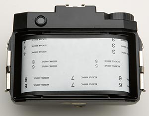6ｘ4.5サイズ時のフィルムカウンター